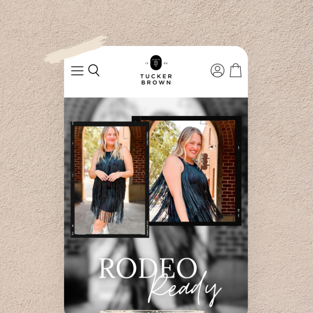 mobile website mockup